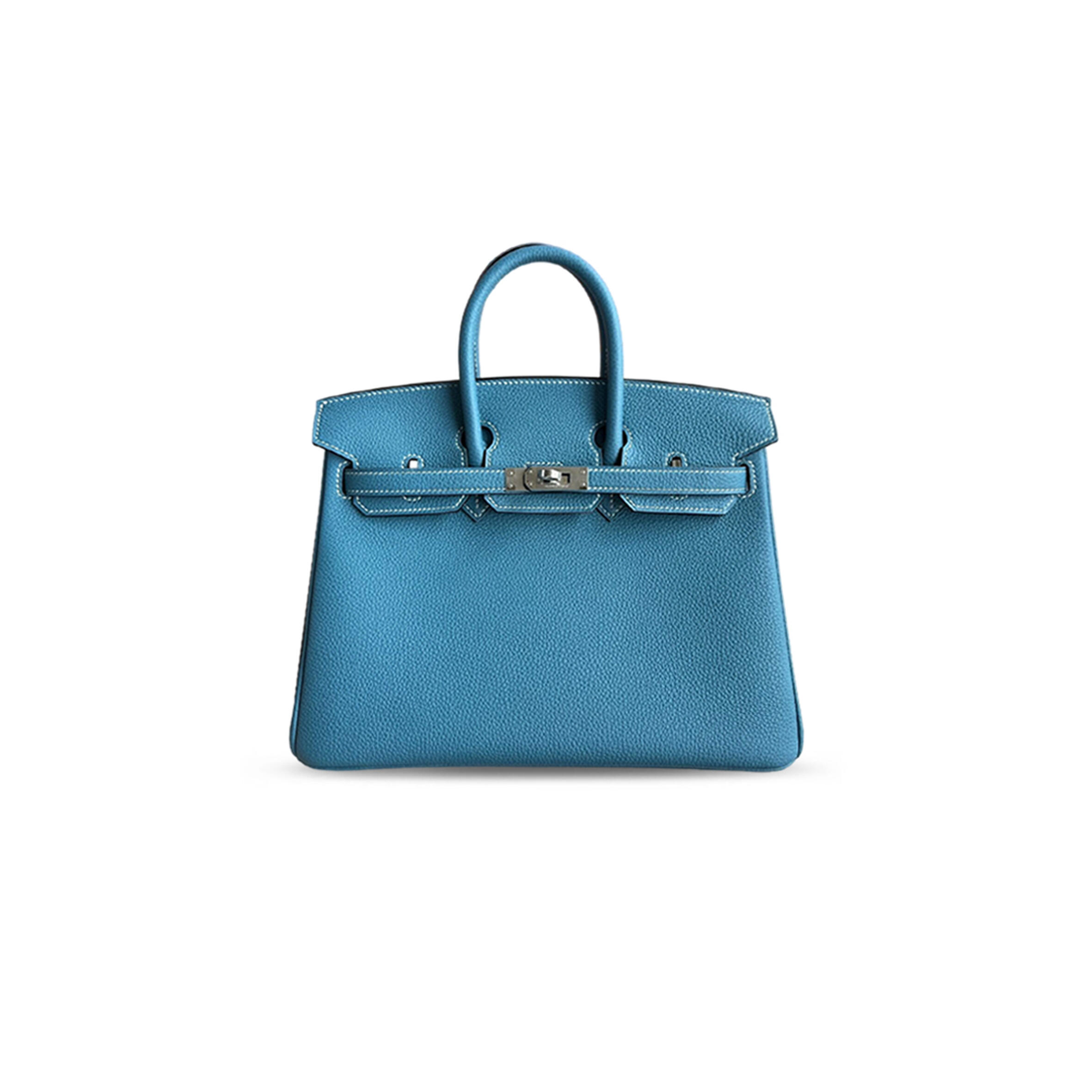 H**mes MASTER BIRKIN 25 TOGO BLEU JEAN WITH (25*20*13cm)